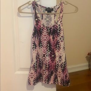 Tie dye pink/purple tank top
